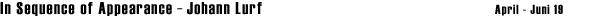 galerie stadtpark - in sequence of appearance