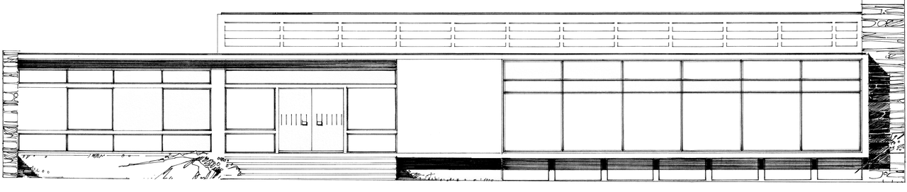 Schnittansicht Plan Pavillion